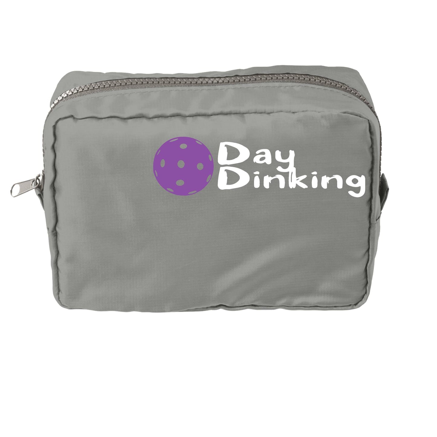 Day Dinking With Pickleballs (Customizable) | Pickleball Dimensional Cosmetic Pouch Bag | Small Size Court Dimensional Bag