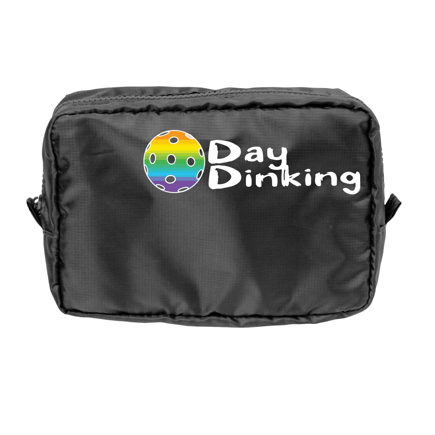 Day Dinking With Pickleballs (Customizable) | Pickleball Dimensional Cosmetic Pouch Bag | Small Size Court Dimensional Bag