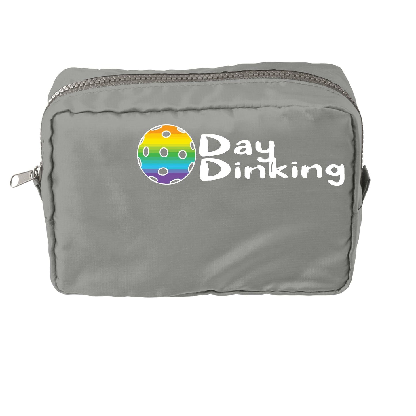 Day Dinking With Pickleballs (Customizable) | Pickleball Dimensional Cosmetic Pouch Bag | Small Size Court Dimensional Bag