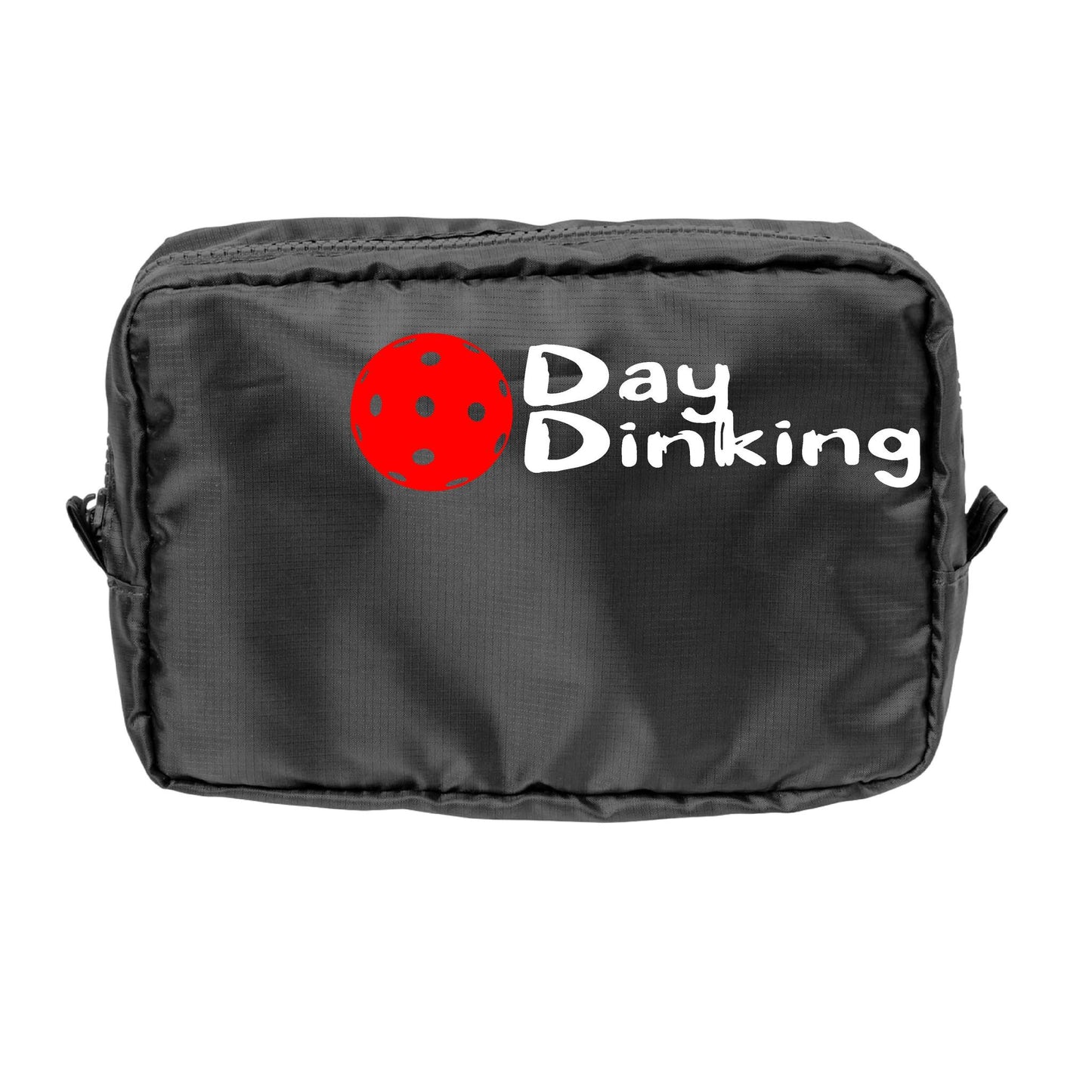 Day Dinking With Pickleballs (Customizable) | Pickleball Dimensional Cosmetic Pouch Bag | Small Size Court Dimensional Bag