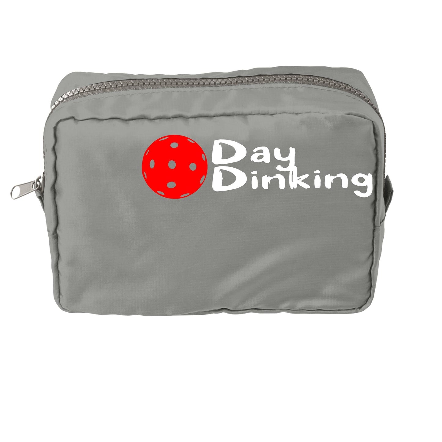 Day Dinking With Pickleballs (Customizable) | Pickleball Dimensional Cosmetic Pouch Bag | Small Size Court Dimensional Bag
