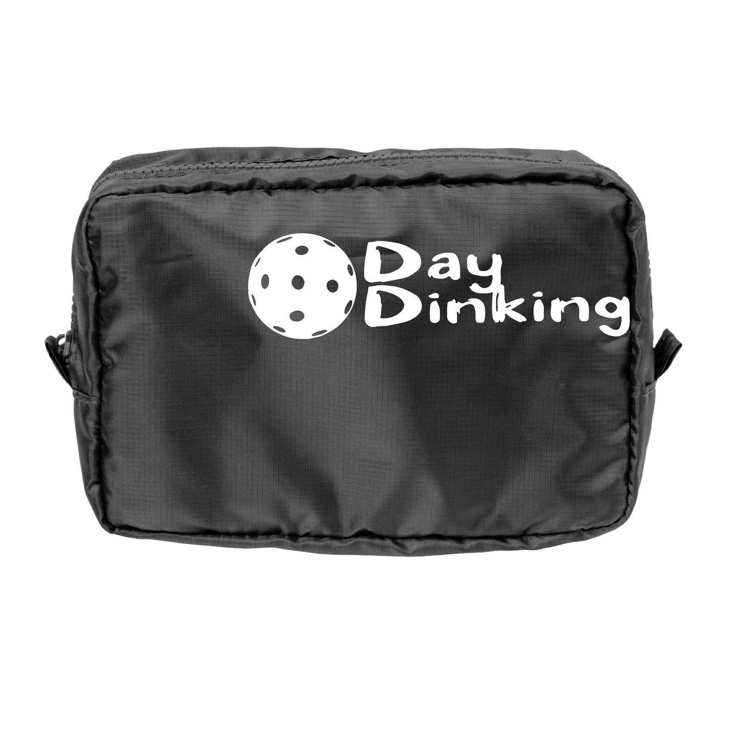Day Dinking With Pickleballs (Customizable) | Pickleball Dimensional Cosmetic Pouch Bag | Small Size Court Dimensional Bag
