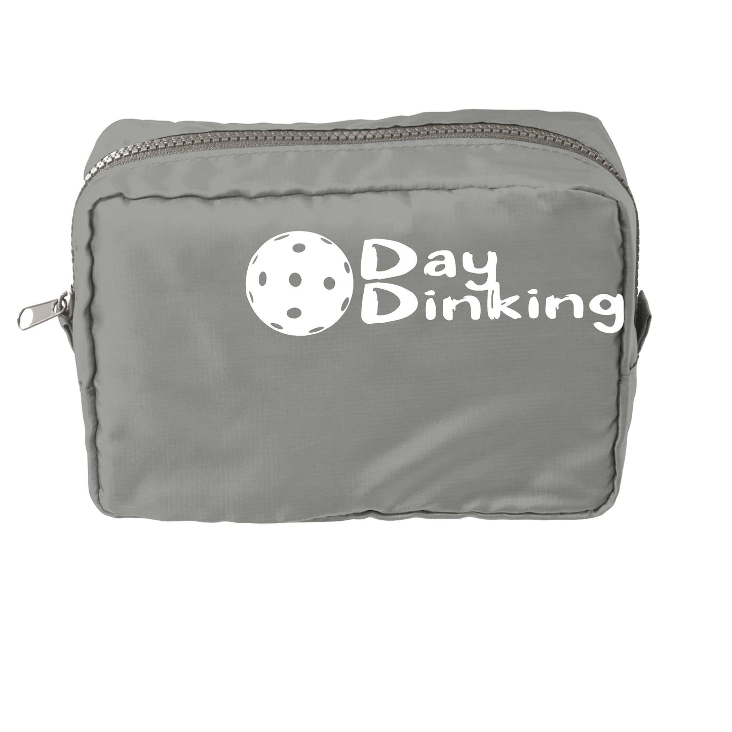 Day Dinking With Pickleballs (Customizable) | Pickleball Dimensional Cosmetic Pouch Bag | Small Size Court Dimensional Bag