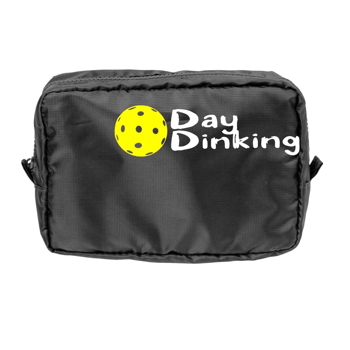 Day Dinking With Pickleballs (Customizable) | Pickleball Dimensional Cosmetic Pouch Bag | Small Size Court Dimensional Bag