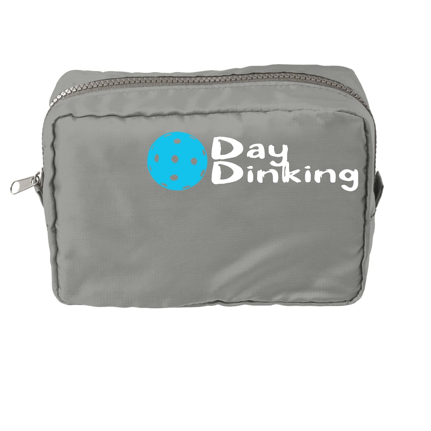 Day Dinking With Pickleballs (Customizable) | Pickleball Dimensional Cosmetic Pouch Bag | Small Size Court Dimensional Bag
