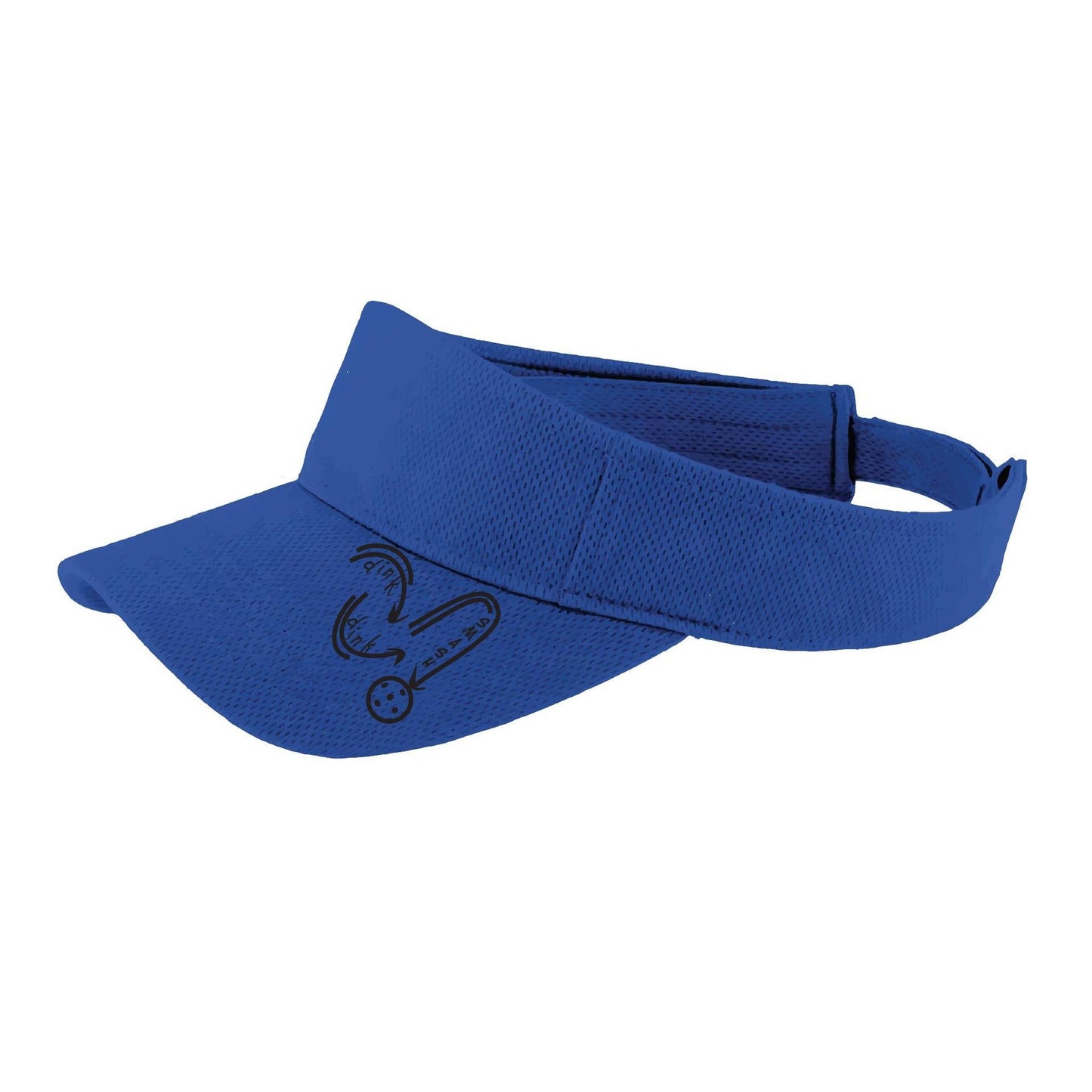 Dink Dink Smash (Black) | Pickleball Visors | Moisture Wicking 100% Polyester