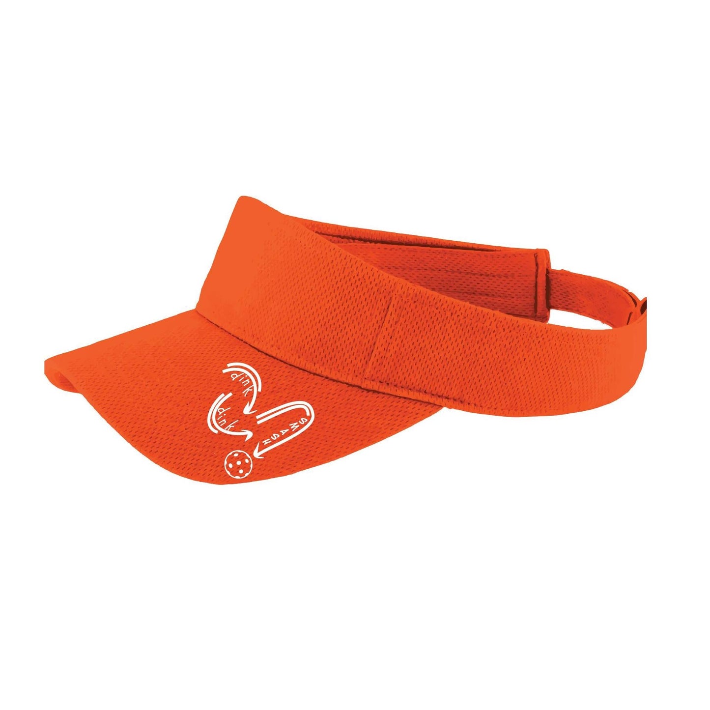 Dink Dink Smash (White) | Pickleball Visors | Moisture Wicking 100% Polyester