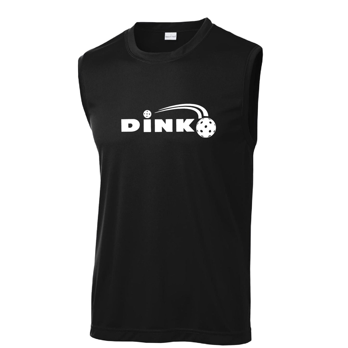 Dink | Men's Sleeveless Pickleball Performance T-Shirt | 100% Polyester