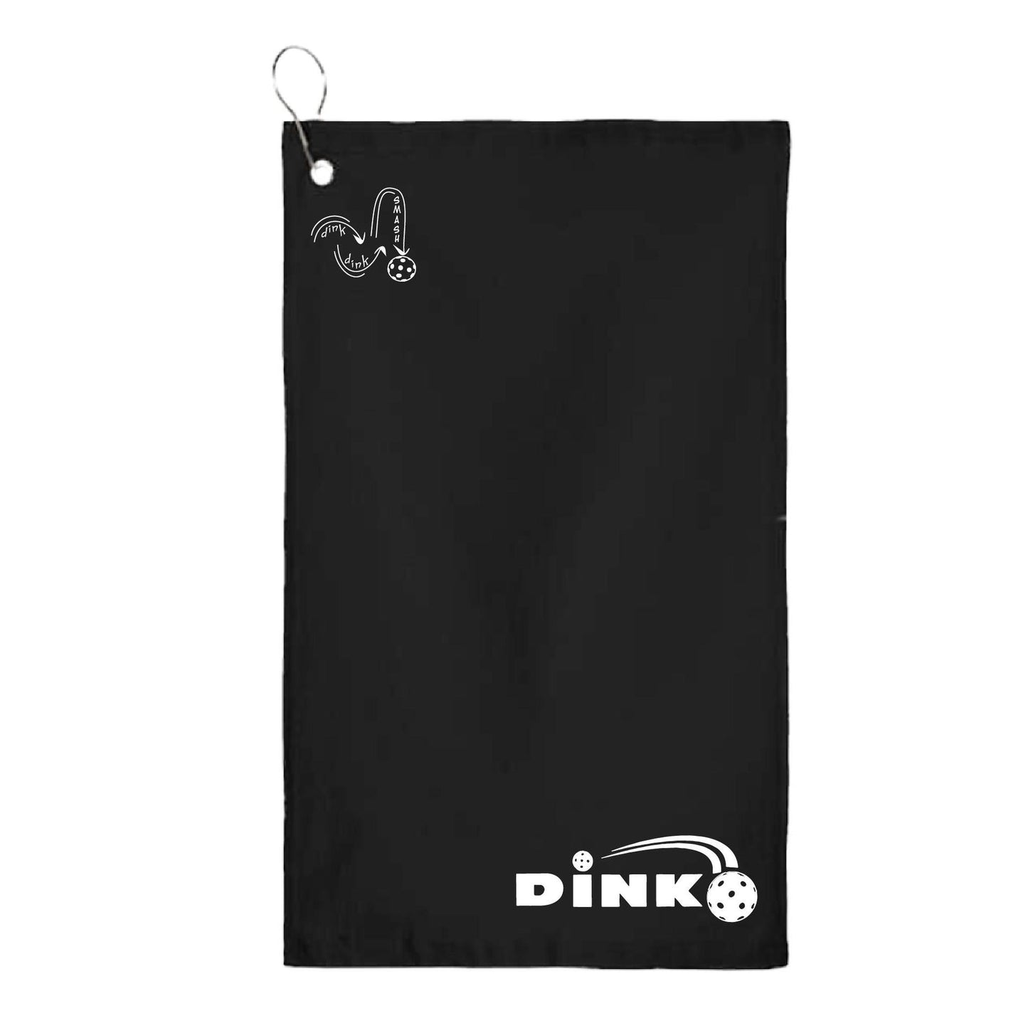 Dink | Pickleball Court Towels | Grommeted 100% Cotton Terry Velour