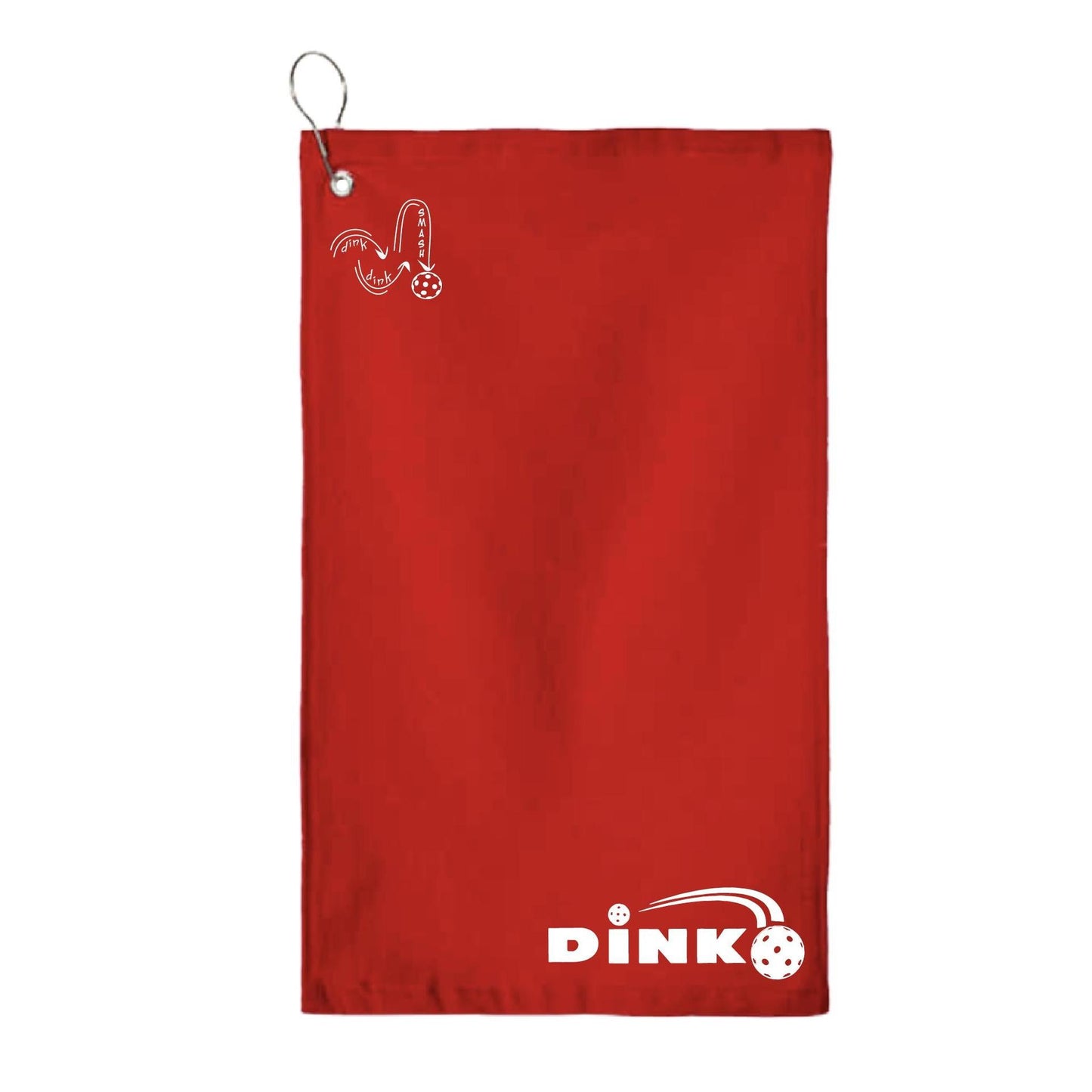 Dink | Pickleball Court Towels | Grommeted 100% Cotton Terry Velour