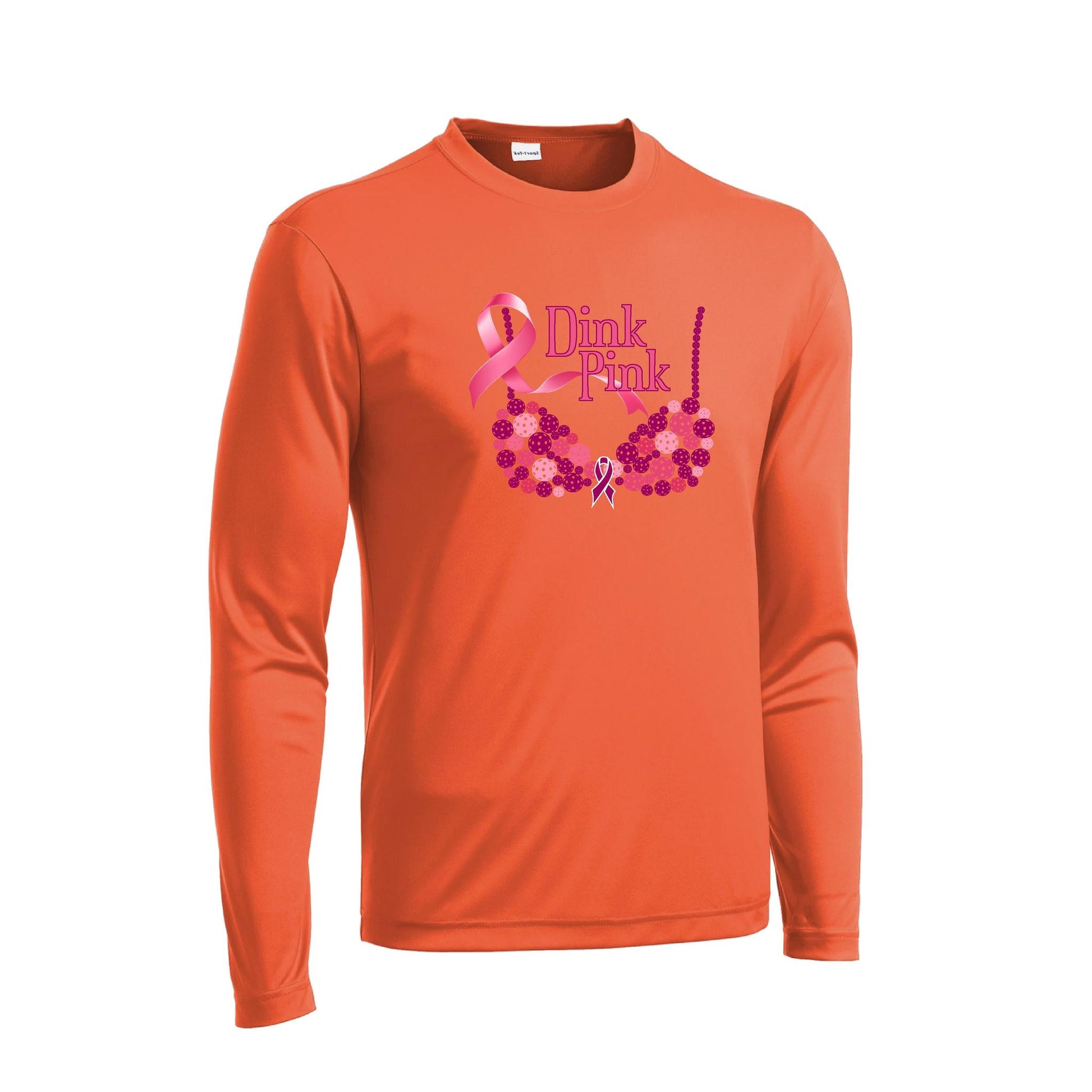 Dink Pink | Men's Long Sleeve Athletic Performance T-Shirt | 100% Polyester