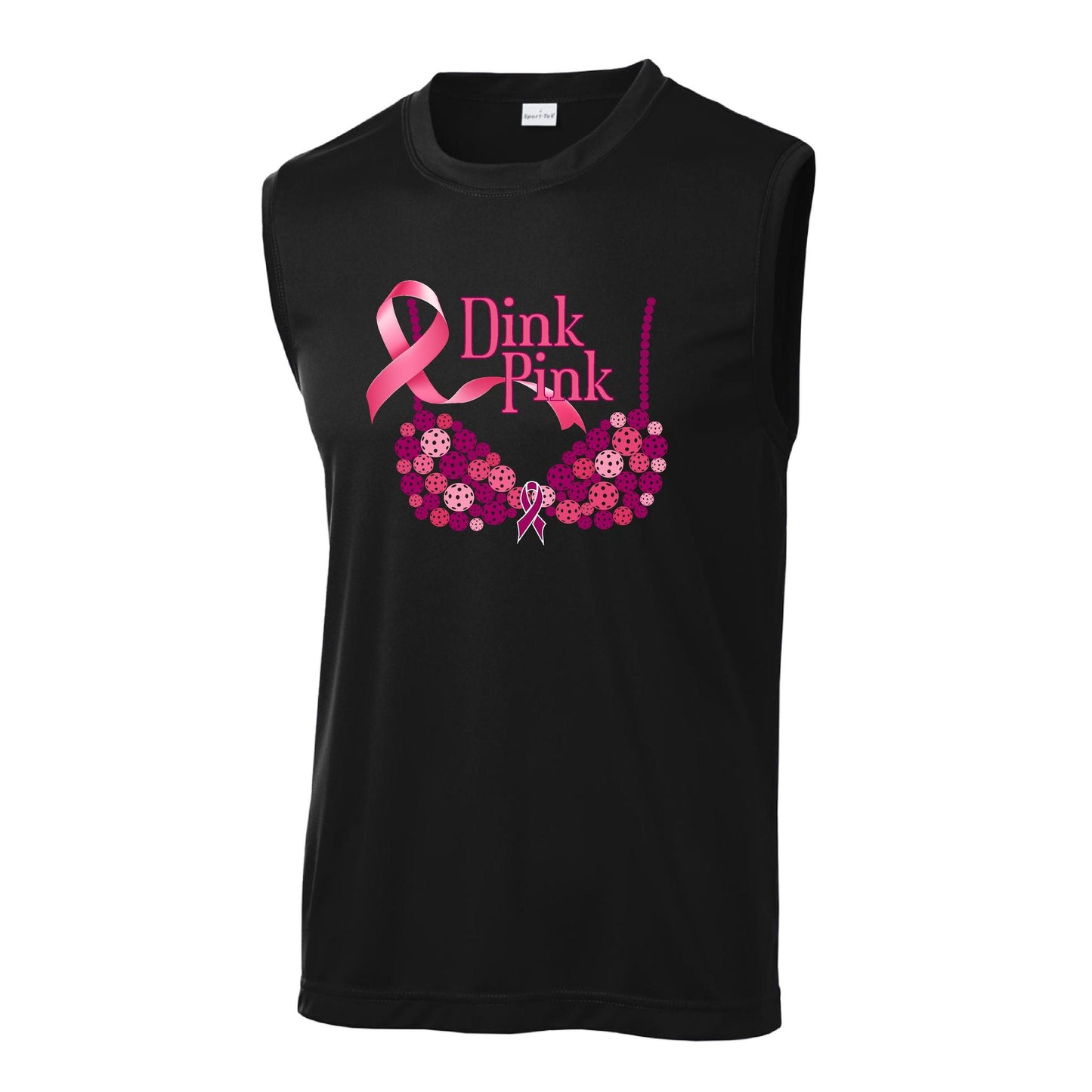 Dink Pink | Men's Sleeveless Athletic Performance T-Shirt | 100% Polyester