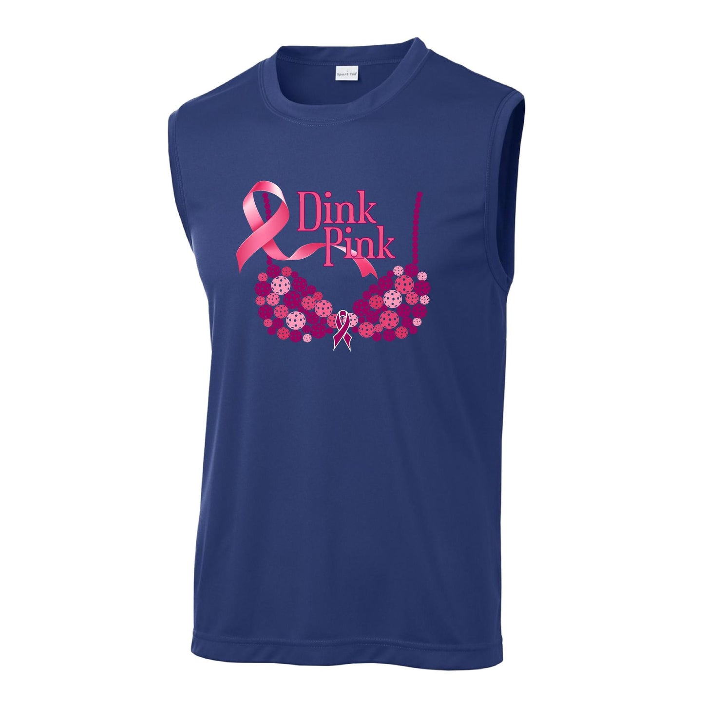 Dink Pink | Men's Sleeveless Athletic Performance T-Shirt | 100% Polyester