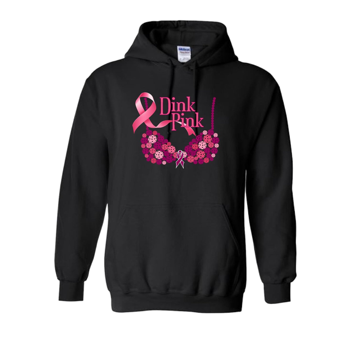 Dink Pink | Unisex Hoodie Athletic Sweatshirt | 50% Cotton/50% Polyester