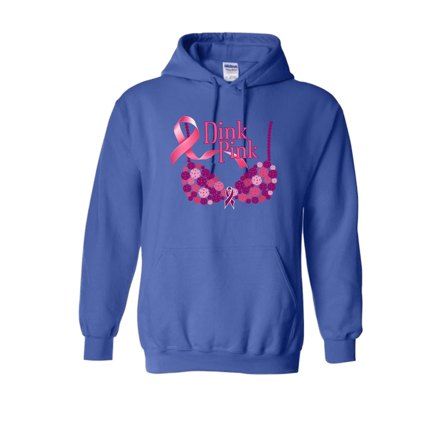 Dink Pink | Unisex Hoodie Athletic Sweatshirt | 50% Cotton/50% Polyester
