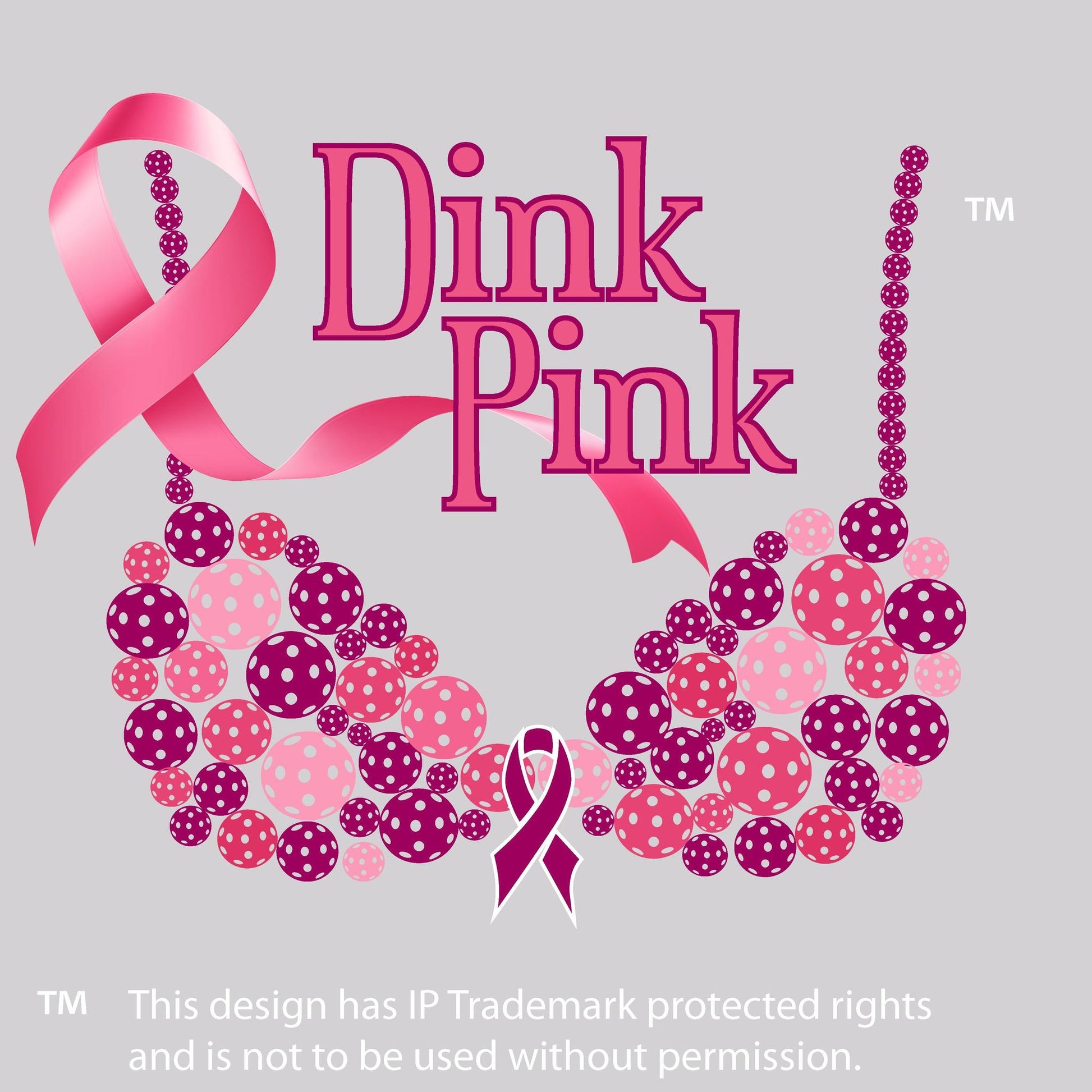 Dink Pink | Women’s Long Sleeve V-Neck Performance T-Shirt | 100% Polyester