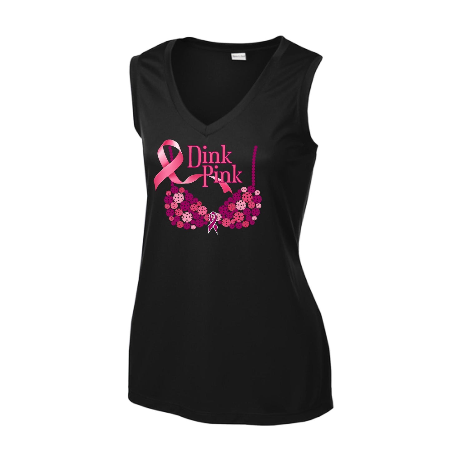 Dink Pink | Women’s Sleeveless Athletic Performance T-Shirt | 100% Polyester