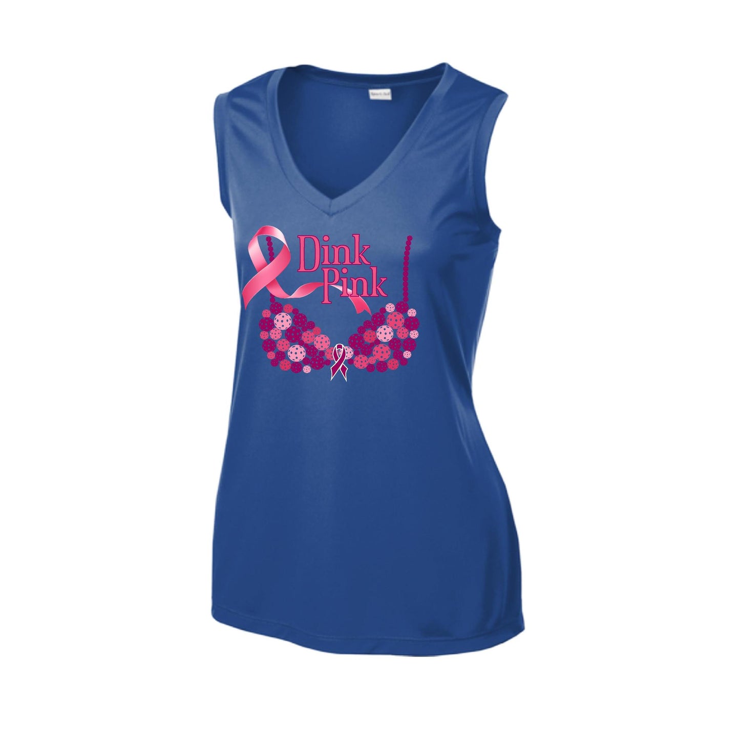Dink Pink | Women’s Sleeveless Athletic Performance T-Shirt | 100% Polyester