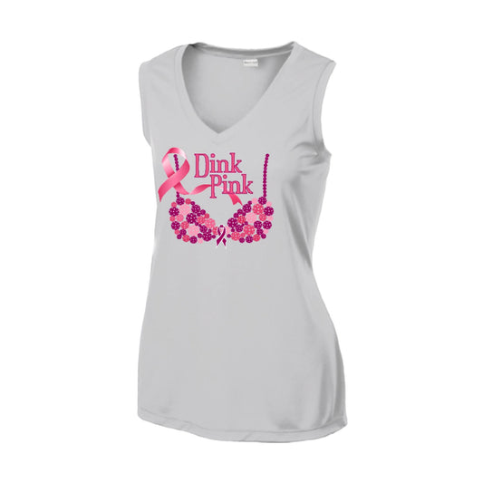 Dink Pink | Women’s Sleeveless Athletic Performance T-Shirt | 100% Polyester
