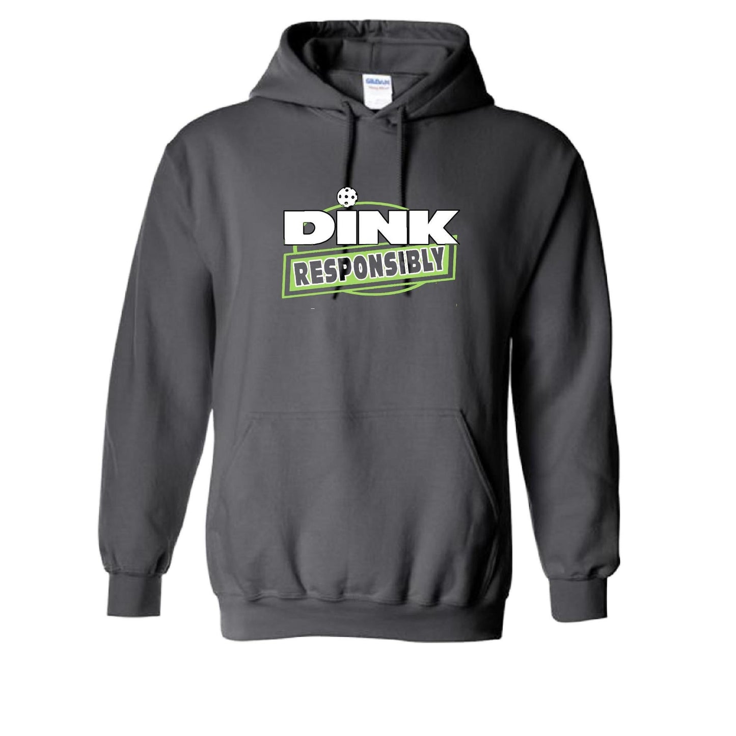 Dink Responsibly | Unisex Hoodie Pickleball Sweatshirt | 50% Cotton 50% Polyester