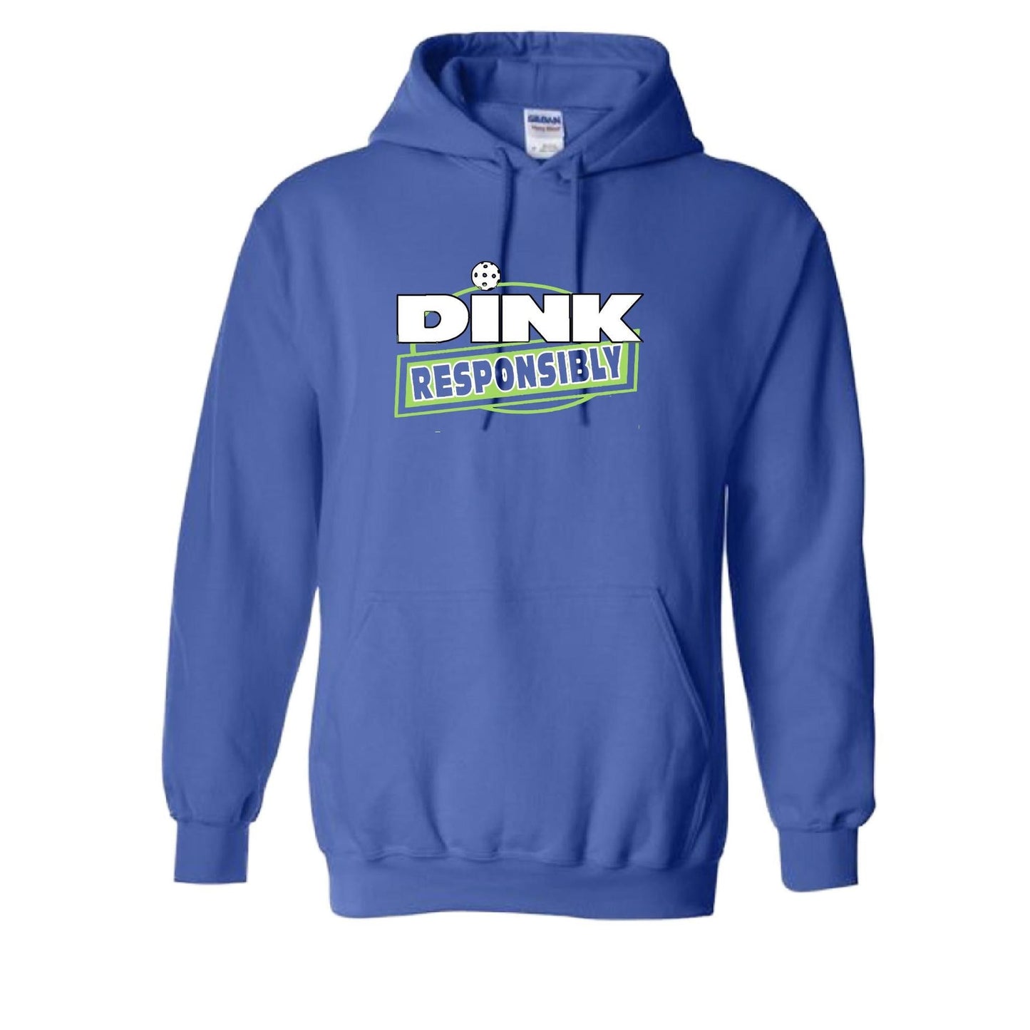 Dink Responsibly | Unisex Hoodie Pickleball Sweatshirt | 50% Cotton 50% Polyester