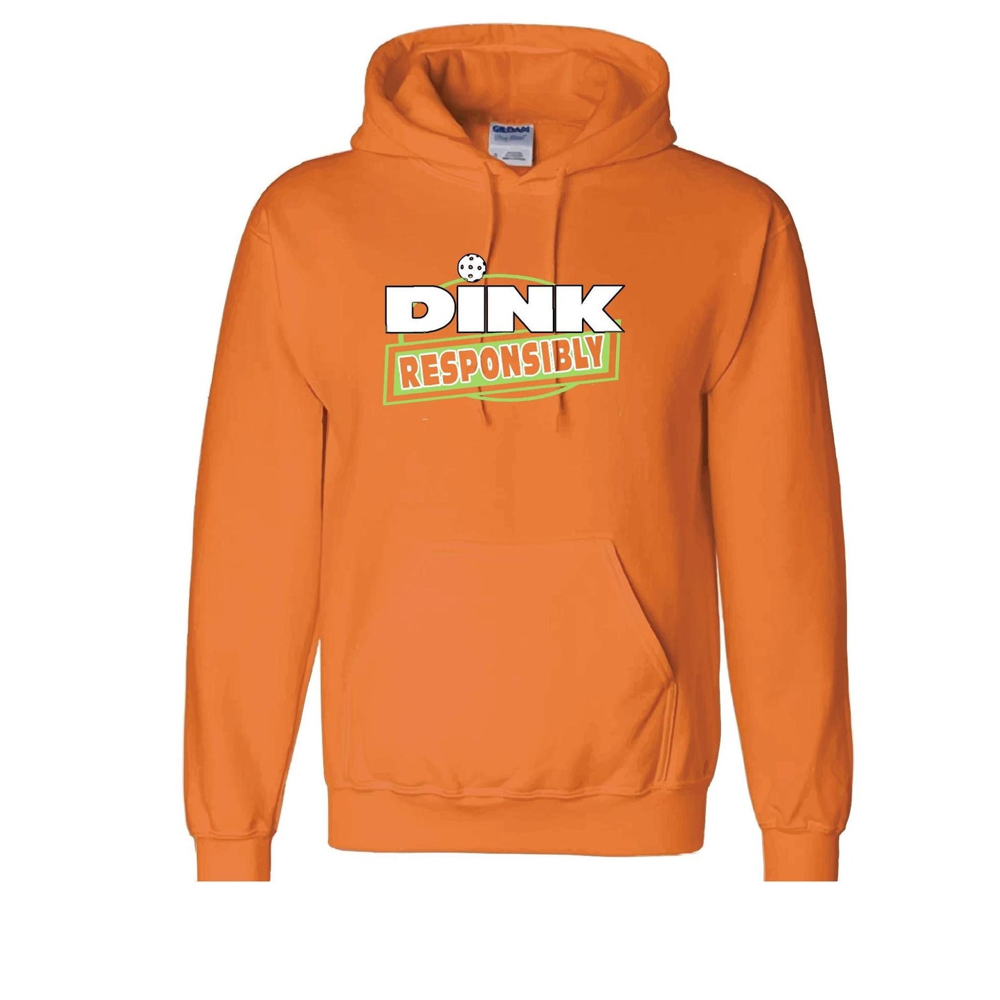 Dink Responsibly | Unisex Hoodie Pickleball Sweatshirt | 50% Cotton 50% Polyester