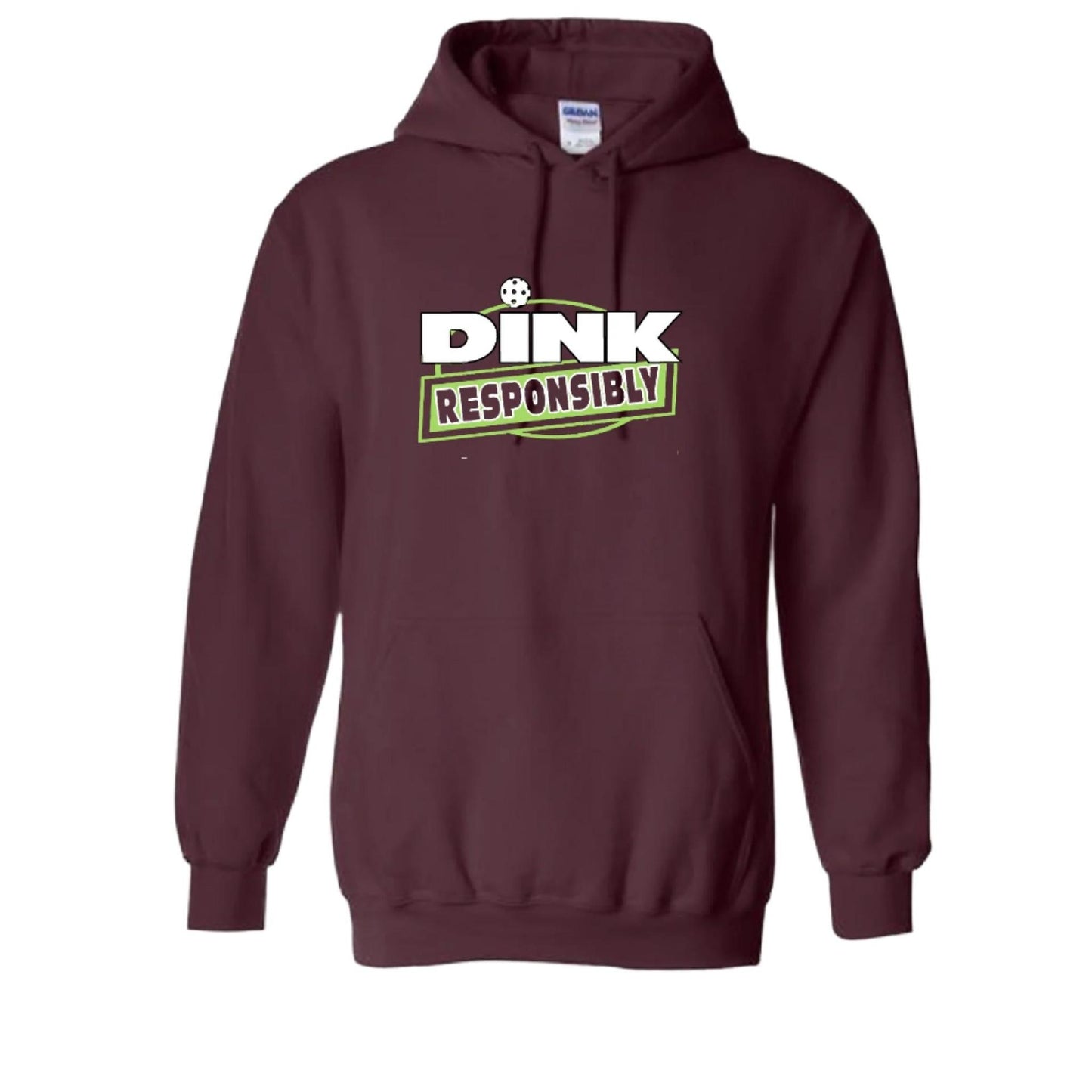 Dink Responsibly | Unisex Hoodie Pickleball Sweatshirt | 50% Cotton 50% Polyester