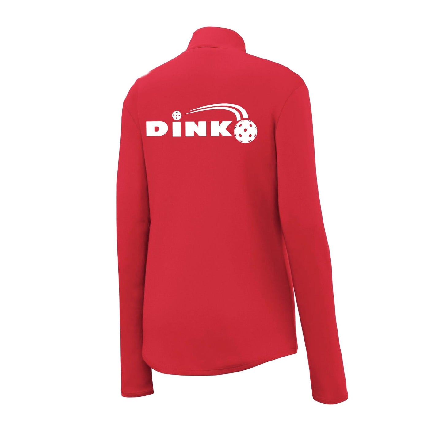 Dink | Women's 1/4 Zip Pickleball Athletic Performance Pullover Shirt | 100% Polyester