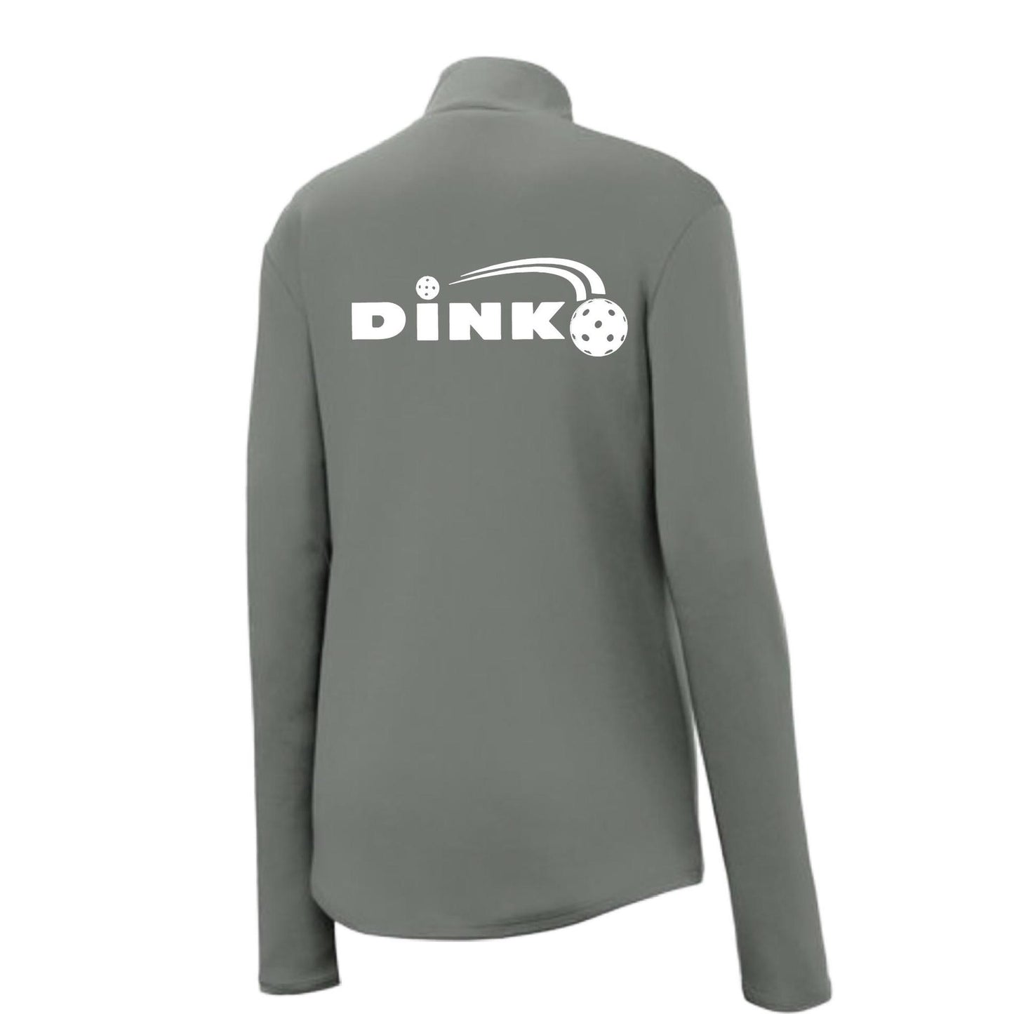 Dink | Women's 1/4 Zip Pickleball Athletic Performance Pullover Shirt | 100% Polyester
