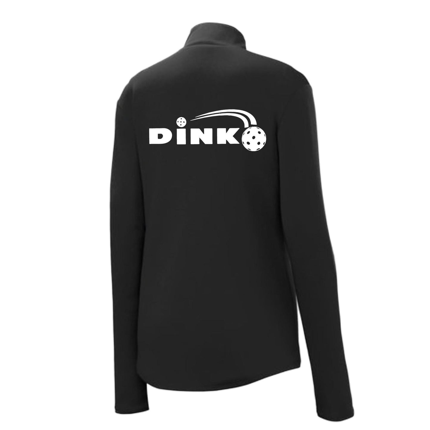 Dink | Women's 1/4 Zip Pickleball Athletic Performance Pullover Shirt | 100% Polyester
