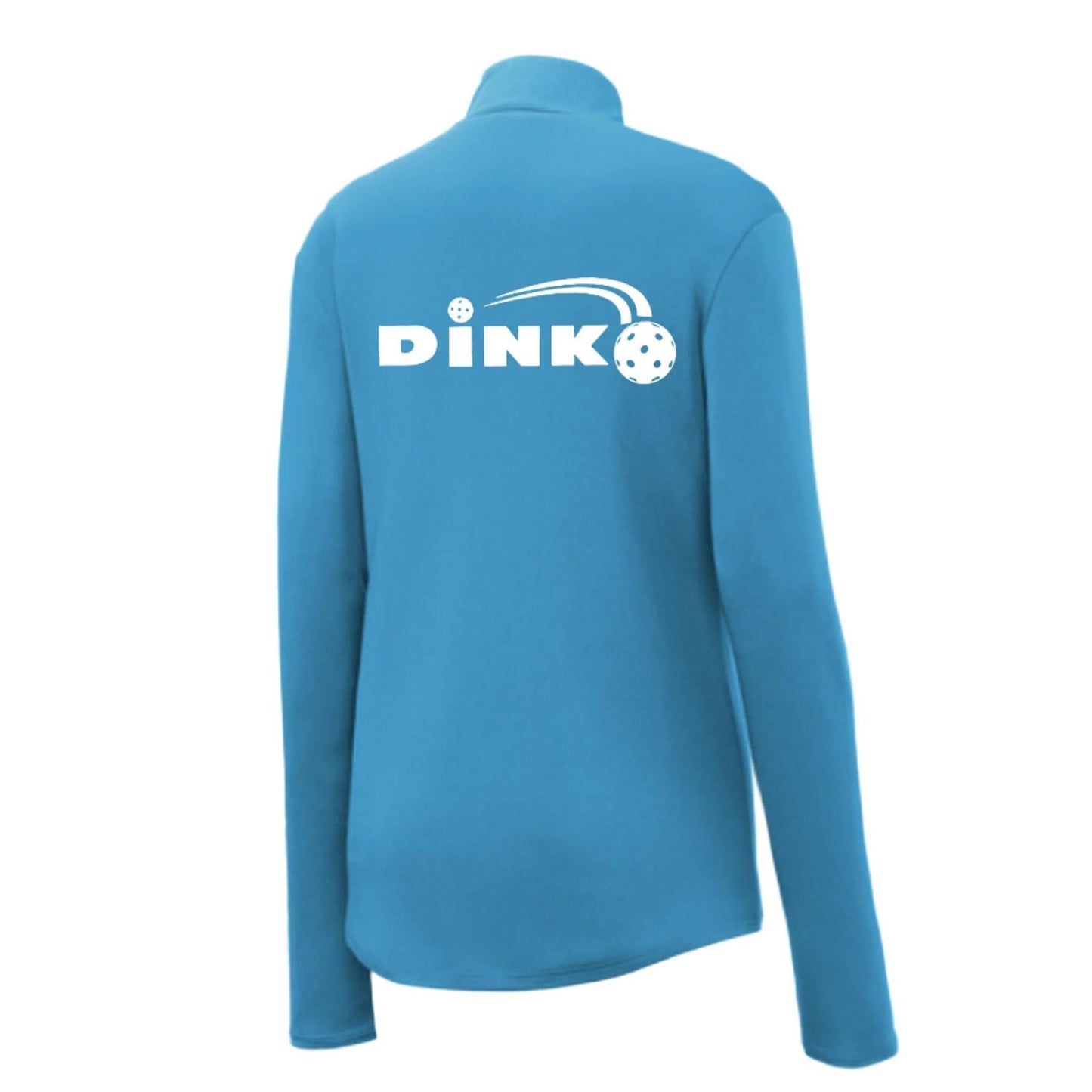 Dink | Women's 1/4 Zip Pickleball Athletic Performance Pullover Shirt | 100% Polyester