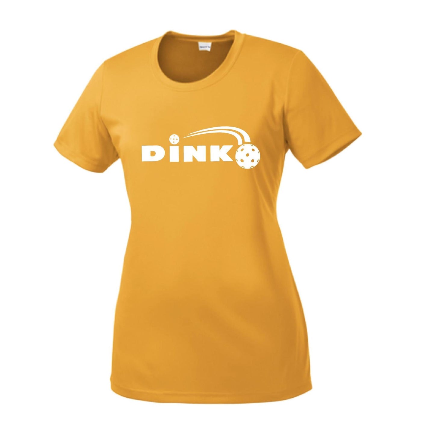 Dink | Women’s Short Sleeve Crewneck Pickleball Performance T-Shirts | 100% Polyester
