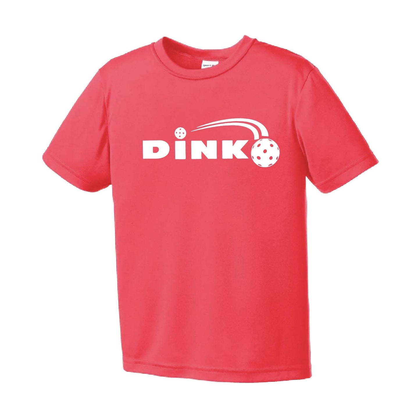 Dink | Youth Short Sleeve Pickleball Performance T-Shirts | 100% Polyester