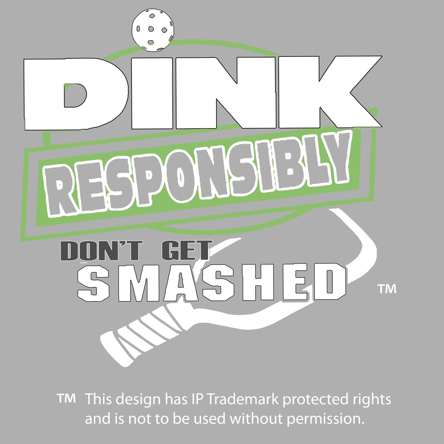 Dink Responsibly Don't Get Smashed | Clearance Men's Long Sleeve Athletic Performance T-Shirt | 100% Polyester