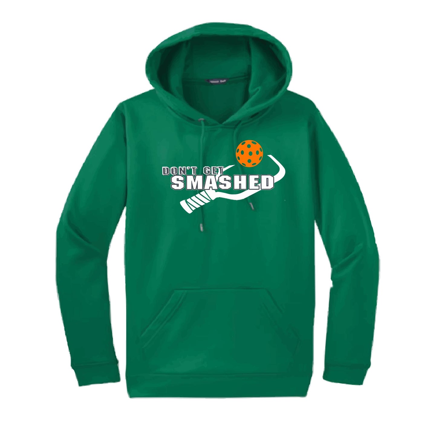 Don't Get Smashed Customizable (Colors Cyan Orange Pink) | Unisex Hoodie Pickleball Sweatshirt | 50% Cotton 50% Polyester
