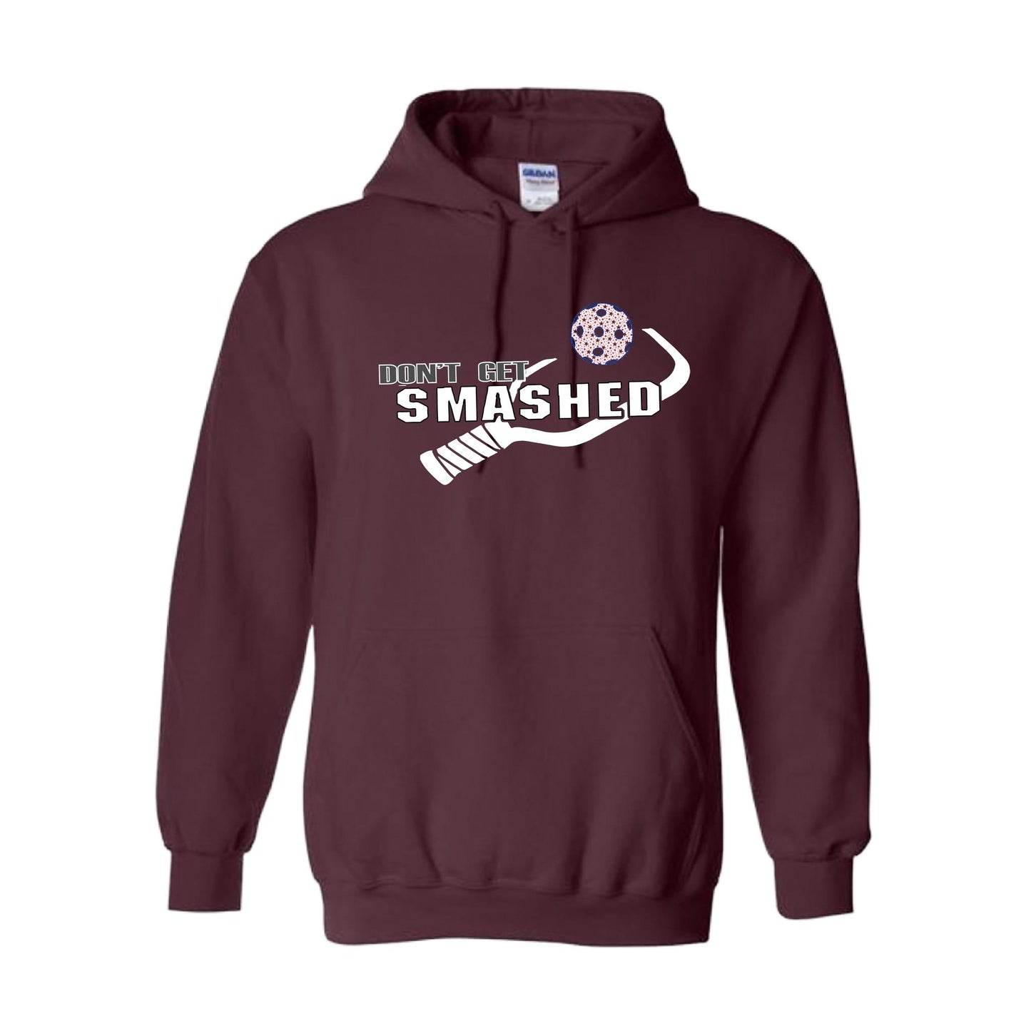 Don't Get Smashed (Patriotic Stars) | Unisex Hoodie Pickleball Sweatshirt | 50% Cotton 50% Polyester