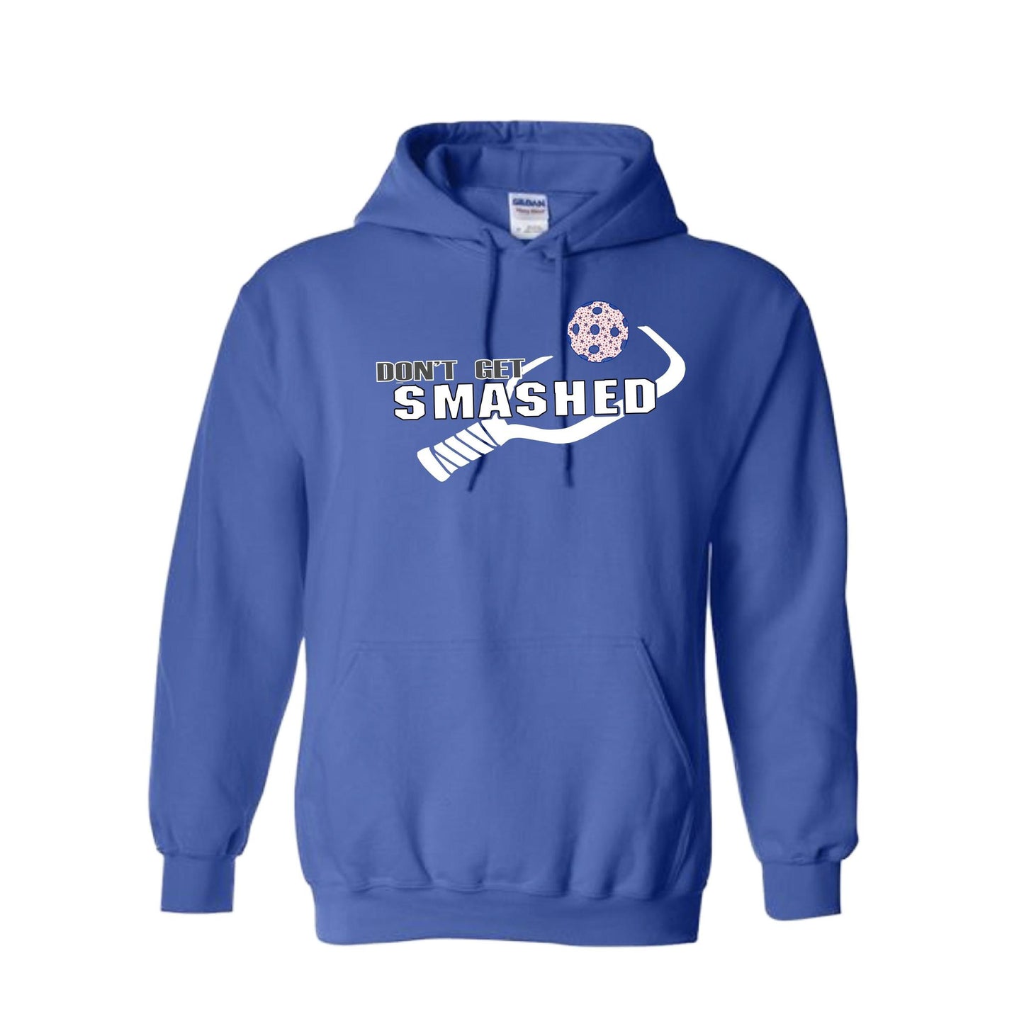 Don't Get Smashed (Patriotic Stars) | Unisex Hoodie Pickleball Sweatshirt | 50% Cotton 50% Polyester