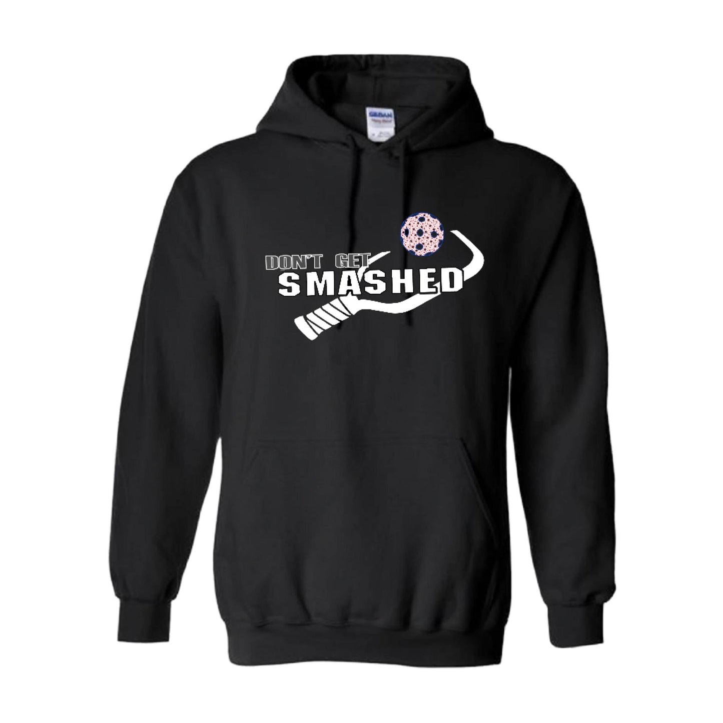 Don't Get Smashed (Patriotic Stars) | Unisex Hoodie Pickleball Sweatshirt | 50% Cotton 50% Polyester