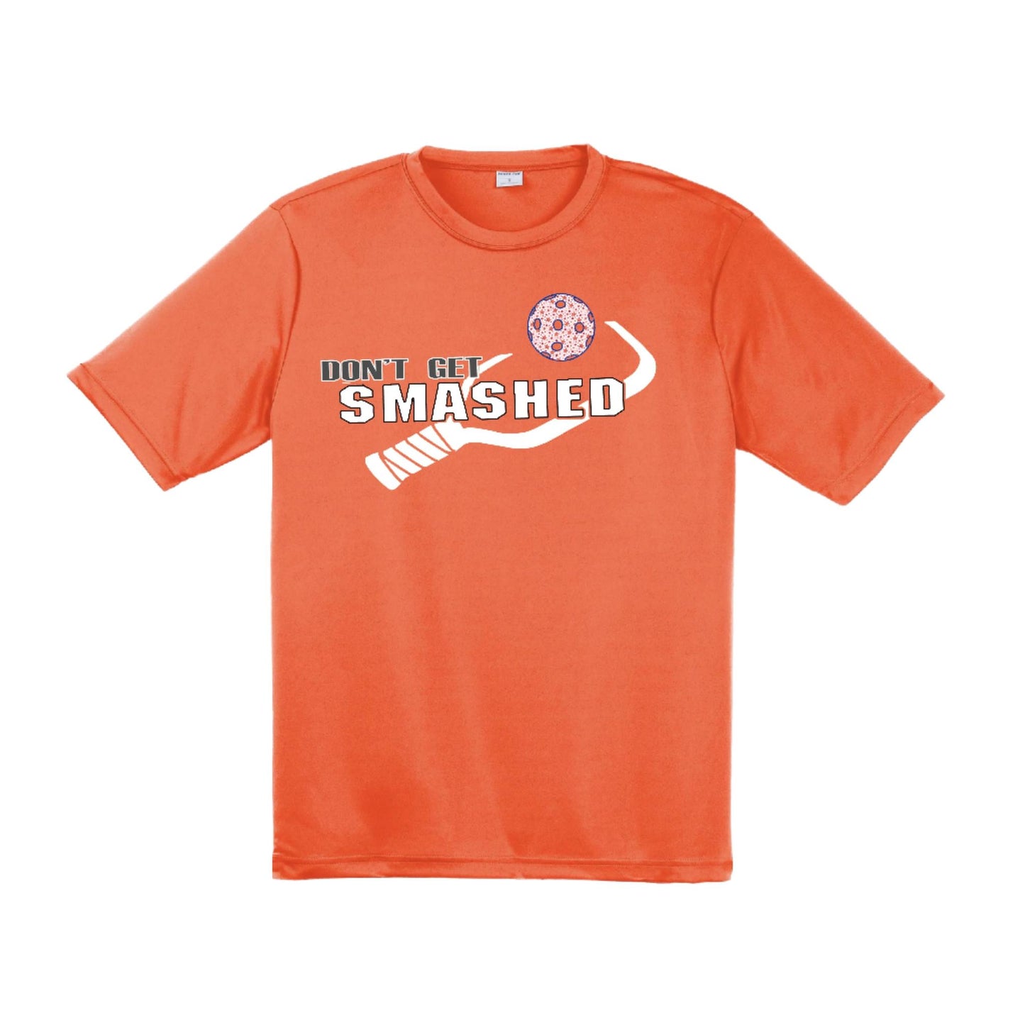Don't Get Smashed With Pickleballs (Patriotic Stars) Customizable | Men's Short Sleeve Pickleball Performance T-Shirt | 100% Polyester
