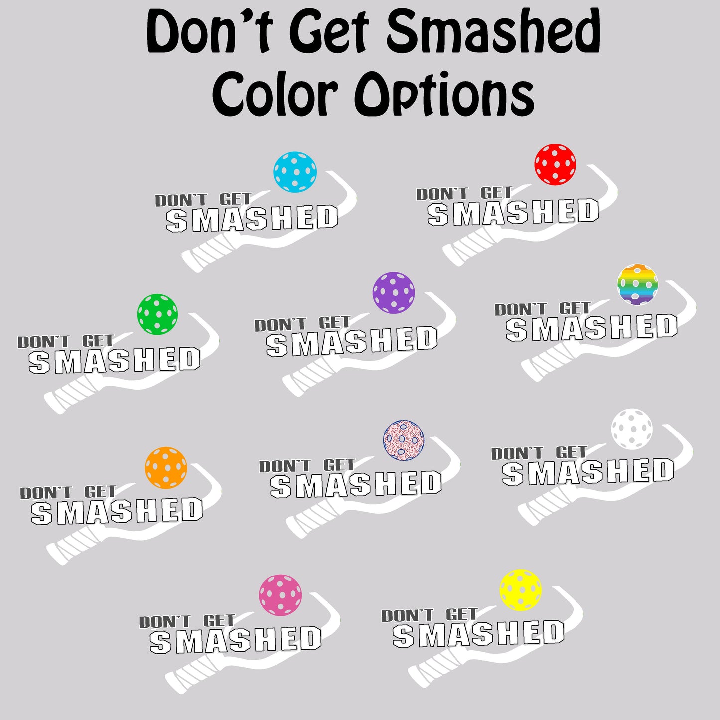 Don't Get Smashed Customizable (Pickleballs White Green Yellow) | Women’s Fitted Hoodie Pickleball Sweatshirt | 50% Cotton 50% Poly Fleece