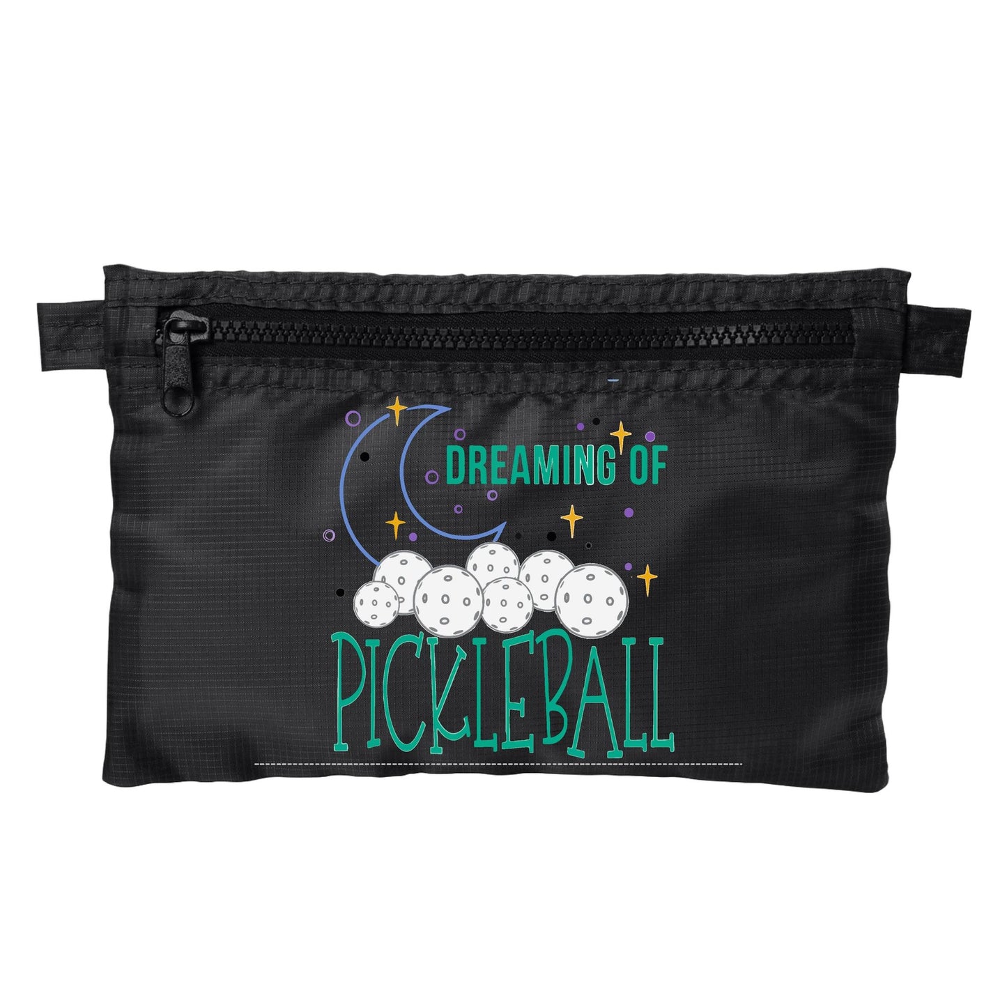 Dreaming Of Pickleball | Pickleball Cosmetic Stash Pouch Bag | Small Size Court Stash Bag