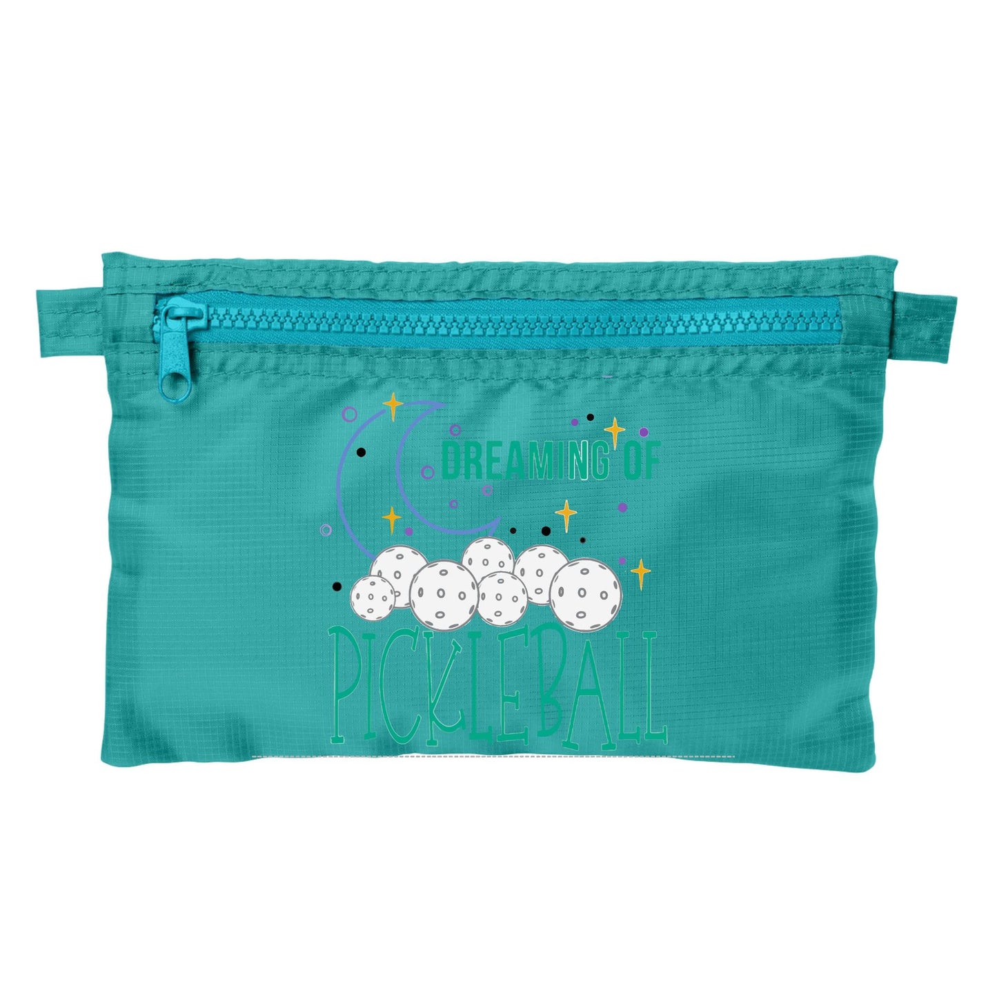 Dreaming Of Pickleball | Pickleball Cosmetic Stash Pouch Bag | Small Size Court Stash Bag