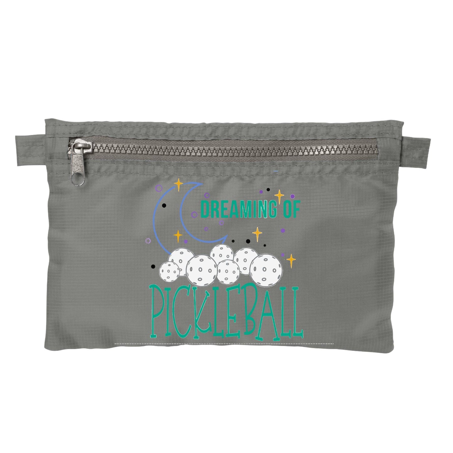 Dreaming Of Pickleball | Pickleball Cosmetic Stash Pouch Bag | Small Size Court Stash Bag