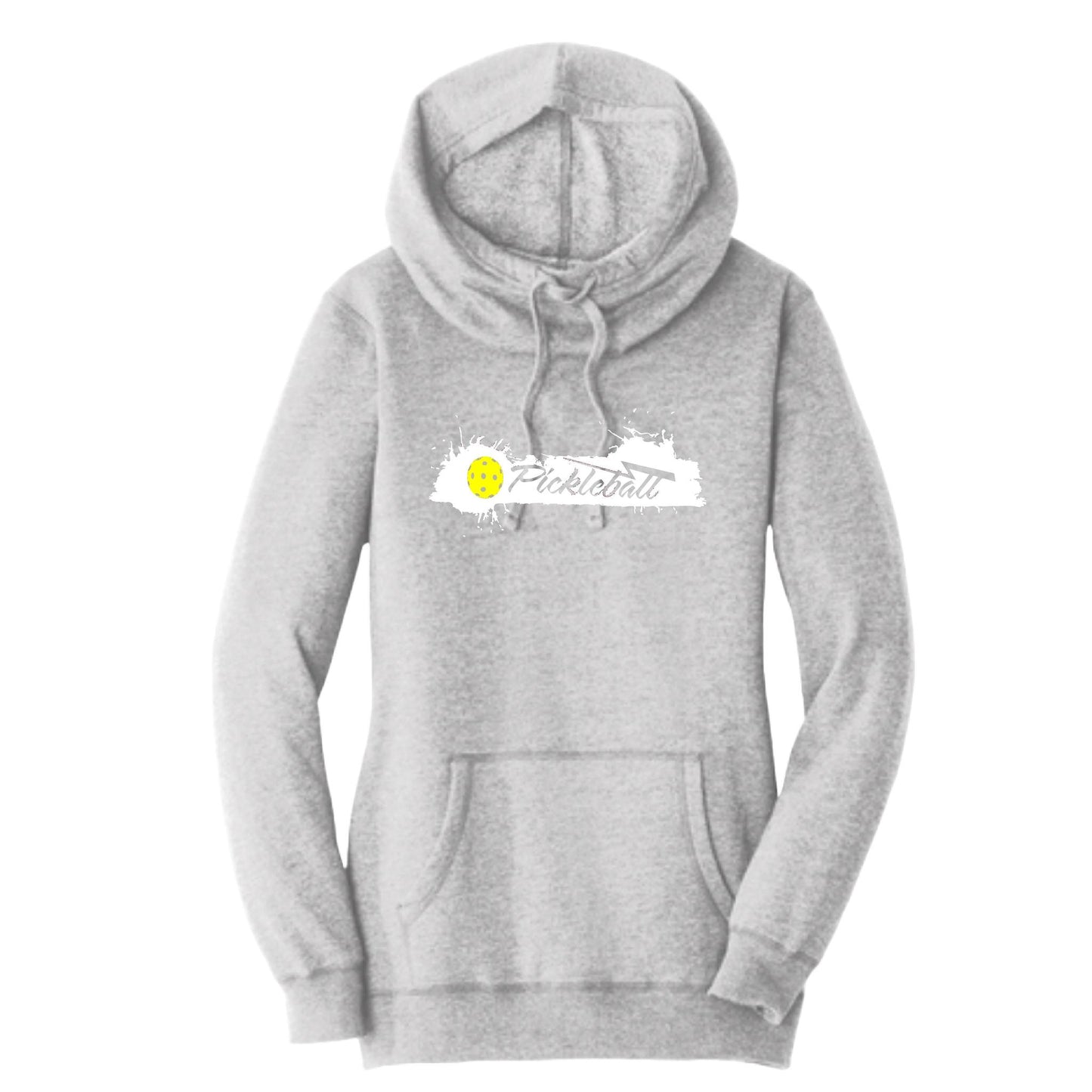 Extreme Pickleball | Women’s Cowl-Neck Hoodie Pickleball Sweatshirt | 55% Cotton 45% Poly Fleece