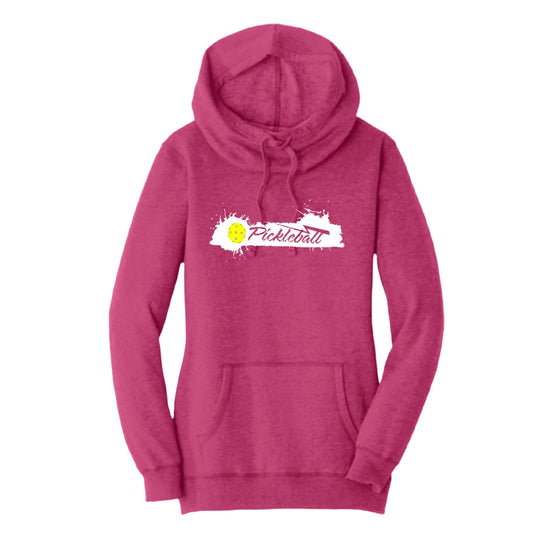 Extreme Pickleball | Women’s Cowl-Neck Hoodie Pickleball Sweatshirt | 55% Cotton 45% Poly Fleece