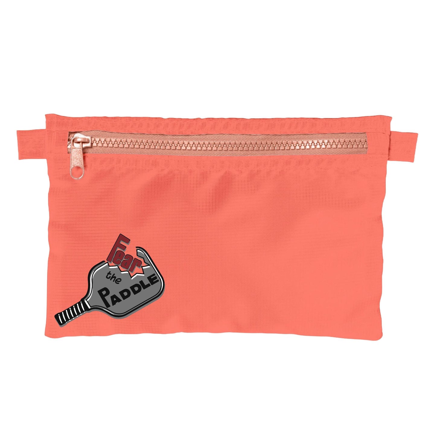 Fear The Paddle | Pickleball Cosmetic Stash Pouch Bag | Small Size Court Stash Bag
