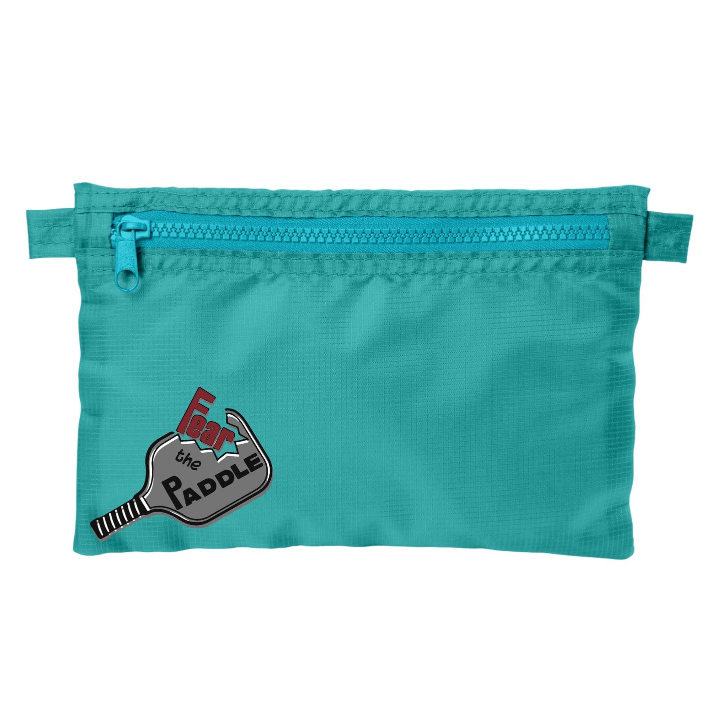 Fear The Paddle | Pickleball Cosmetic Stash Pouch Bag | Small Size Court Stash Bag
