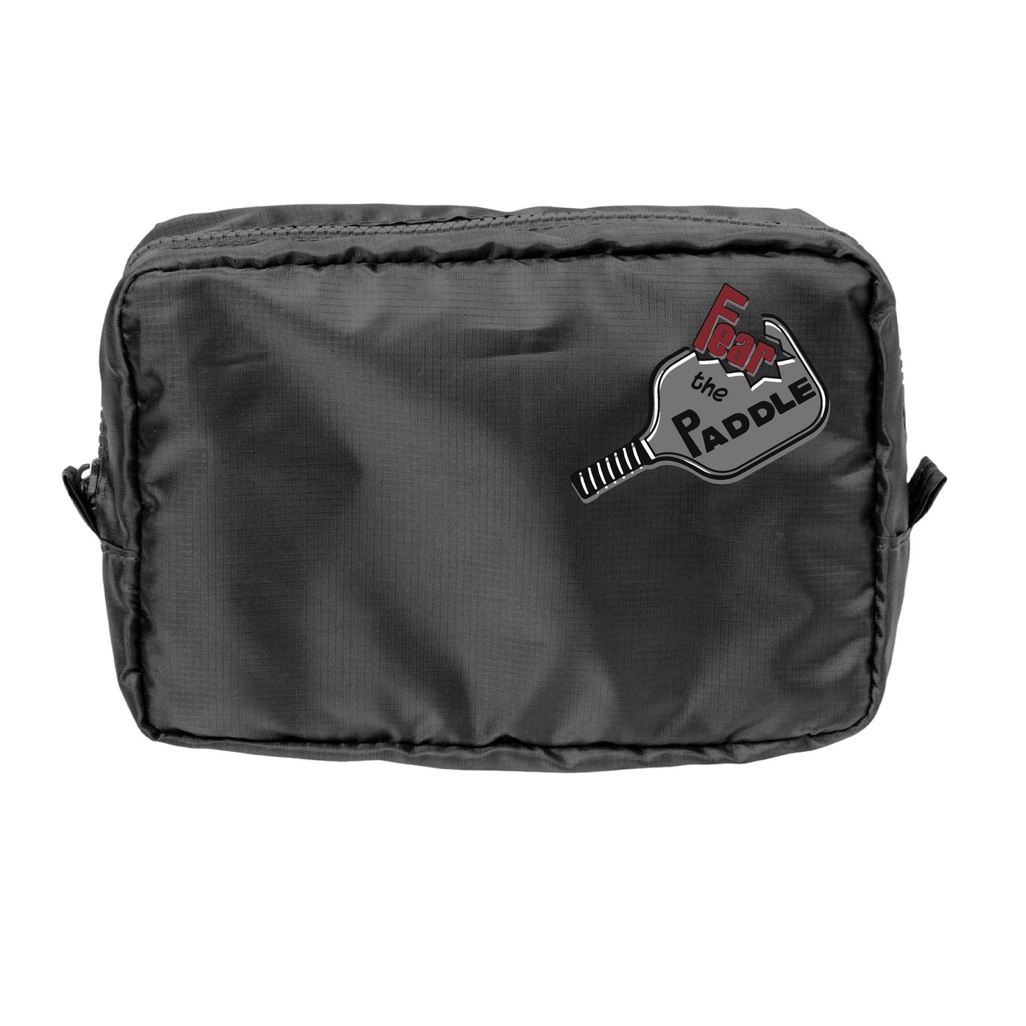 Fear The Paddle | Pickleball Dimensional Cosmetic Pouch Bag | Small Size Court Dimensional Bag