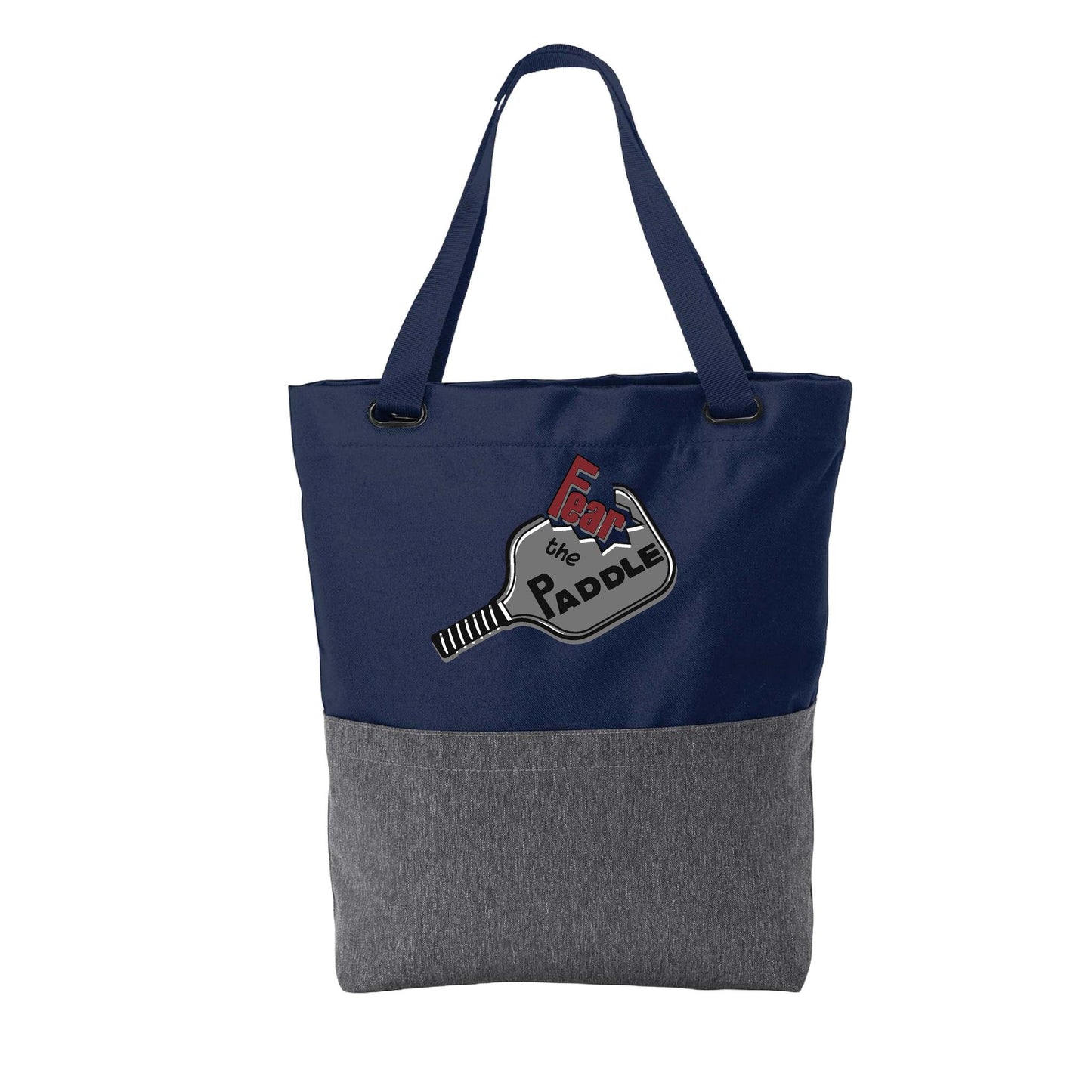 Fear The Paddle | Pickleball Sports Convertible Tote Bag | Medium Size Court Tote Bag