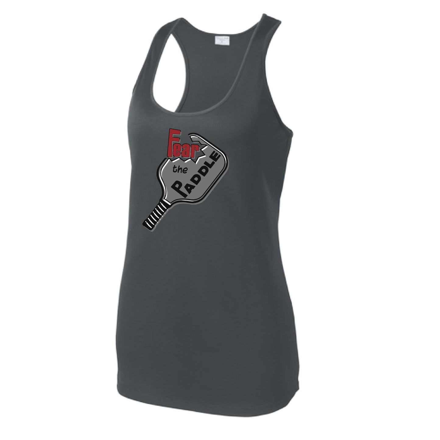 Fear The Paddle | Women's Racerback Pickleball Tank | 100% Polyester